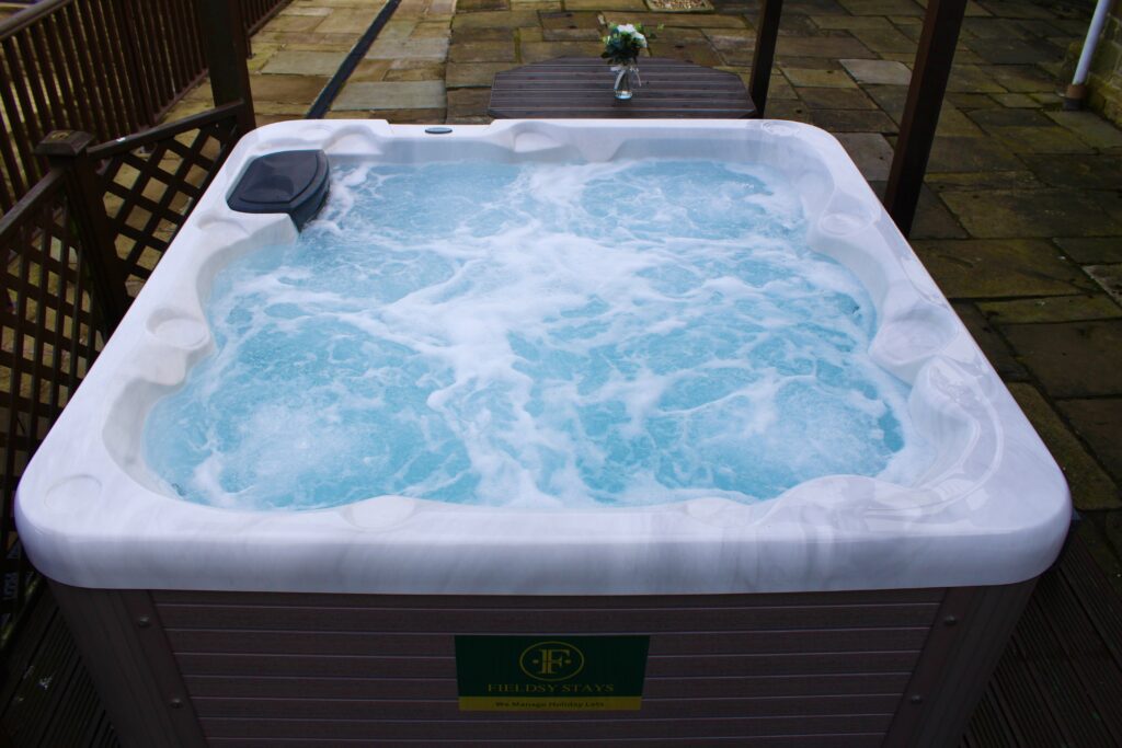 clean hot tub ready for guests