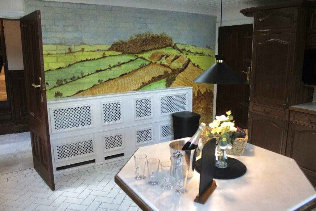 painted wall at Habberjam Farm