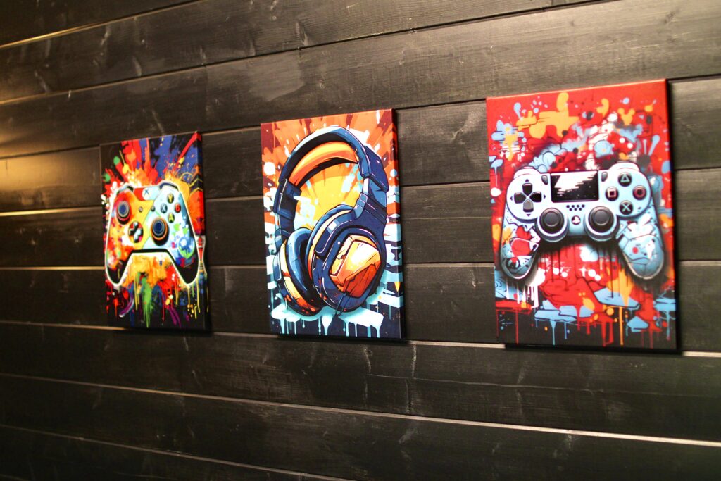 the games room at Habberjam Farm