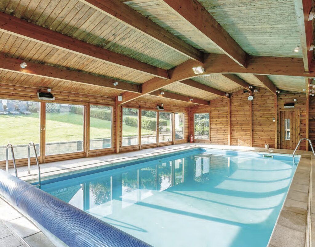 swimming pool at Habberjam Farm