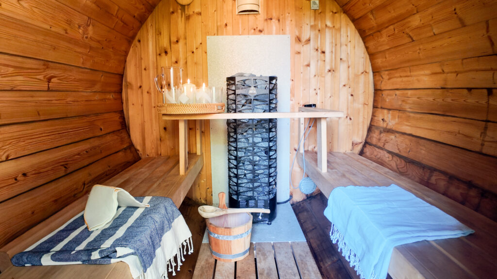 sauna at habberjam farm